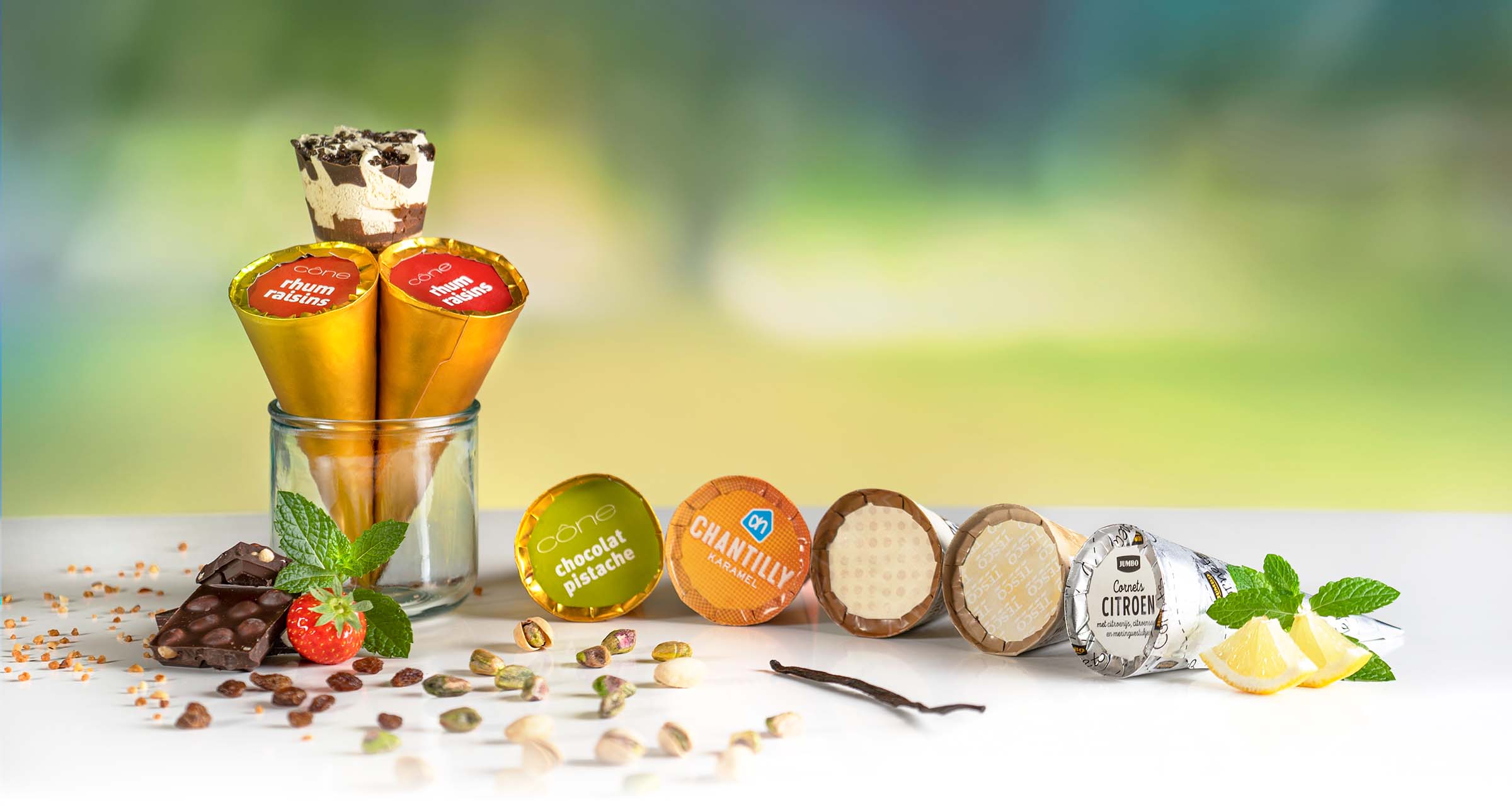 Verstraete Graphics specialist in cardboard ice cream lids for cornets and ice cream cones